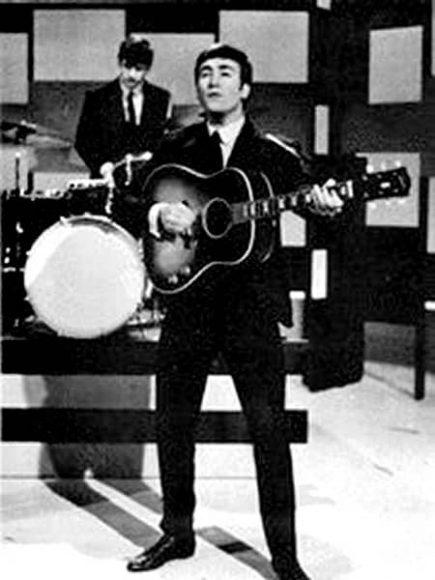 The Beatles performing on Thank Your Lucky Stars, 13 January 1963
