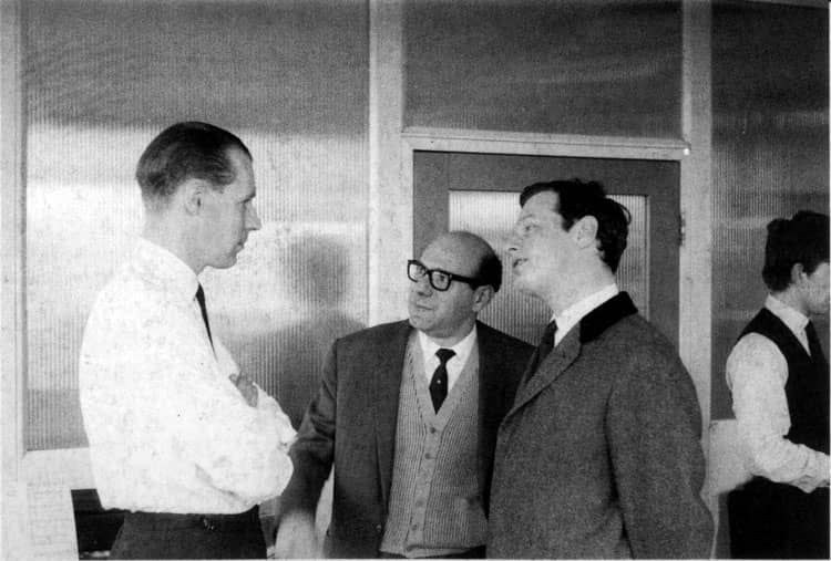 George Martin, Dick James and Brian Epstein