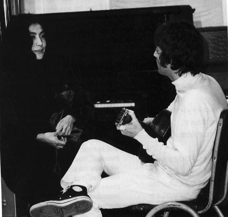 John Lennon and Yoko Ono, EMI Studios, 25 September 1967