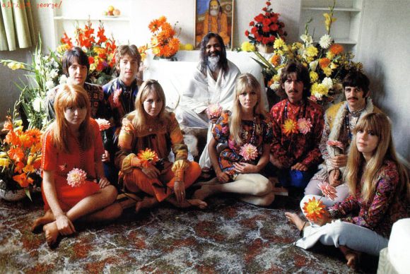 The Beatles and partners with Maharishi Mahesh Yogi, 1967