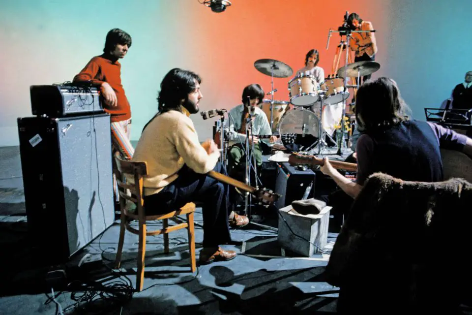 The Beatles during the Get Back/Let It Be sessions, January 1969