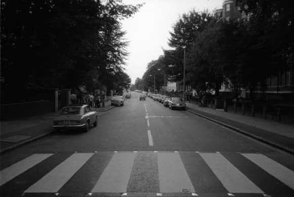 Abbey Road, taken on the morning of the album cover shoot, 8 August 1969