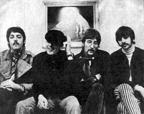 The Beatles with Victor Spinetti, 1967