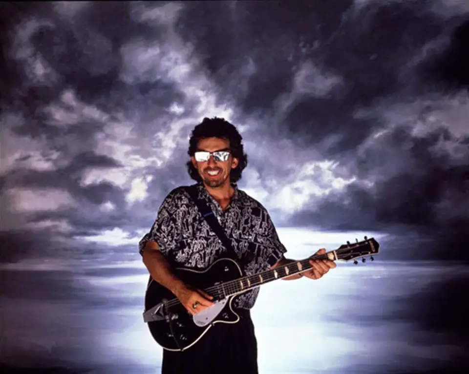 George Harrison cover shoot for Cloud Nine, 1987