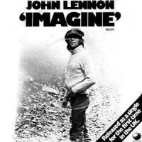 Imagine single artwork (UK) – John Lennon
