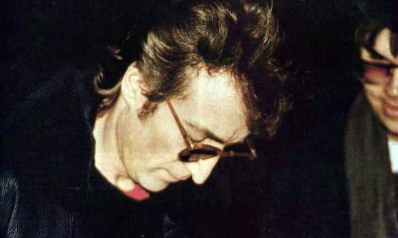 John Lennon and Mark Chapman, 8 December 1980