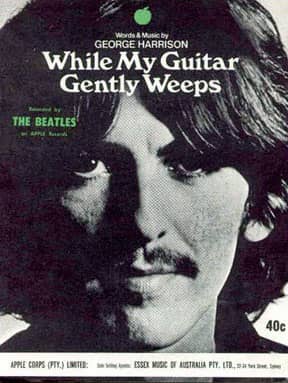 Sheet music cover for While My Guitar Gently Weeps