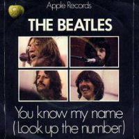 You Know My Name (Look Up The Number) single artwork – United Kingdom