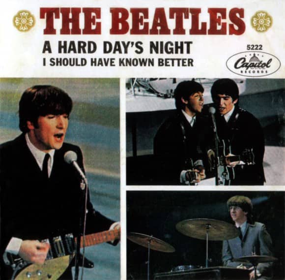 A Hard Day's Night single artwork – USA