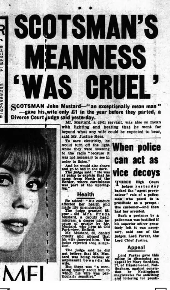 Daily Mirror article on mean Mr John Mustard, 7 June 1967