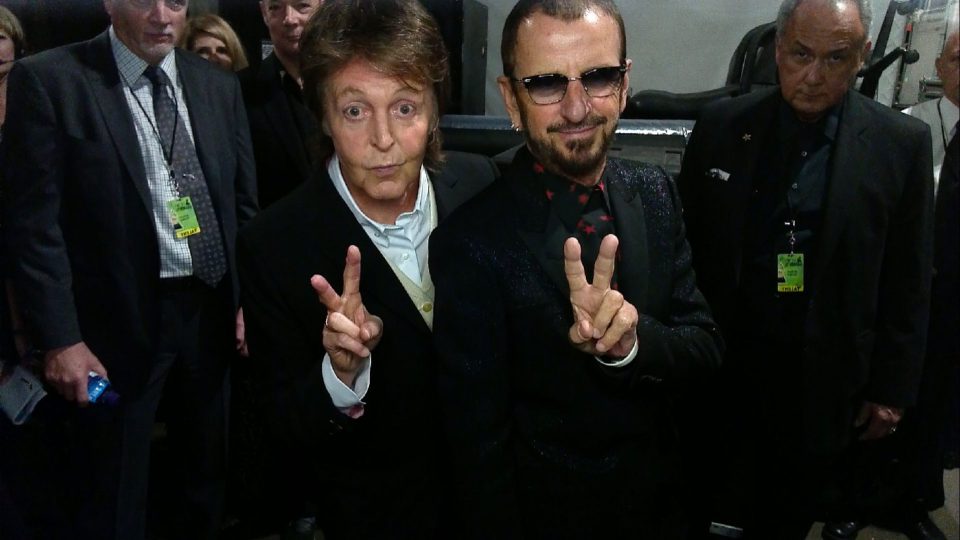 Paul McCartney and Ringo Starr at the Grammy Awards, 26 January 2014