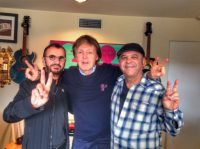 Ringo Starr, Paul McCartney and producer Bruce Sugar, 20 February 2017