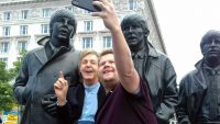 Paul McCartney and James Corden in Liverpool, 9 June 2018