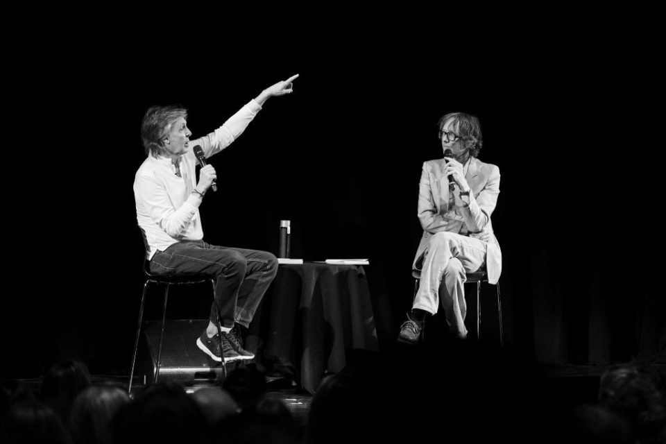 Paul McCartney and Jarvis Cocker at Liverpool Institute for Performing Arts, 25 July 2018