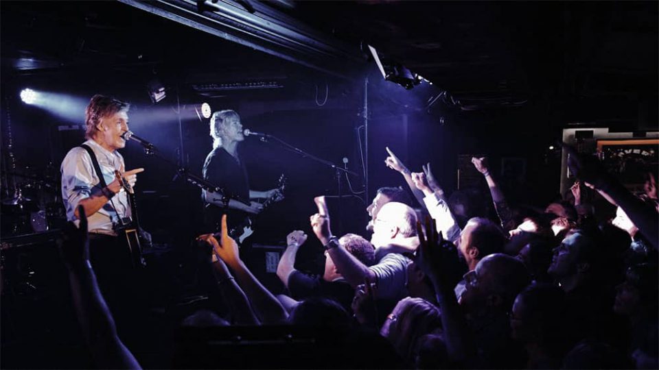 Paul McCartney live at the Cavern Club, Liverpool, 26 July 2018