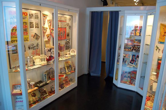 Inside the Beatlemania museum, Hamburg, Germany