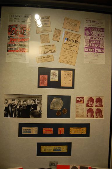 Inside the Beatlemania museum, Hamburg, Germany