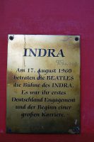 Plaque outside the Indra Club, Hamburg, 2011