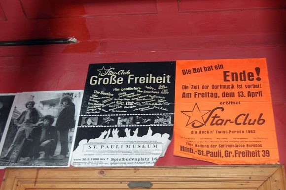 Posters outside the Indra Club, Hamburg, 2011