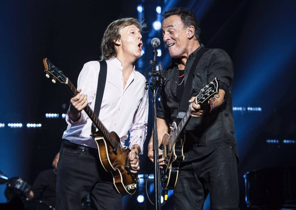 Paul McCartney and Bruce Springsteen live at Madison Square Garden, New York, 15 September 2017