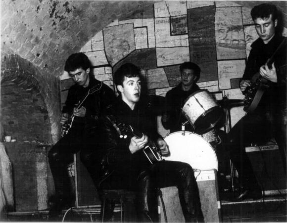 The Beatles at the Cavern Club, Liverpool, 1961