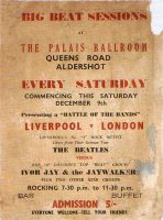 Poster for The Beatles at the Palais Ballroom, Aldershot, 9 December 1961