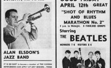 Poster for The Beatles' penultimate show at the Cavern Club, Liverpool, 12 April 1963