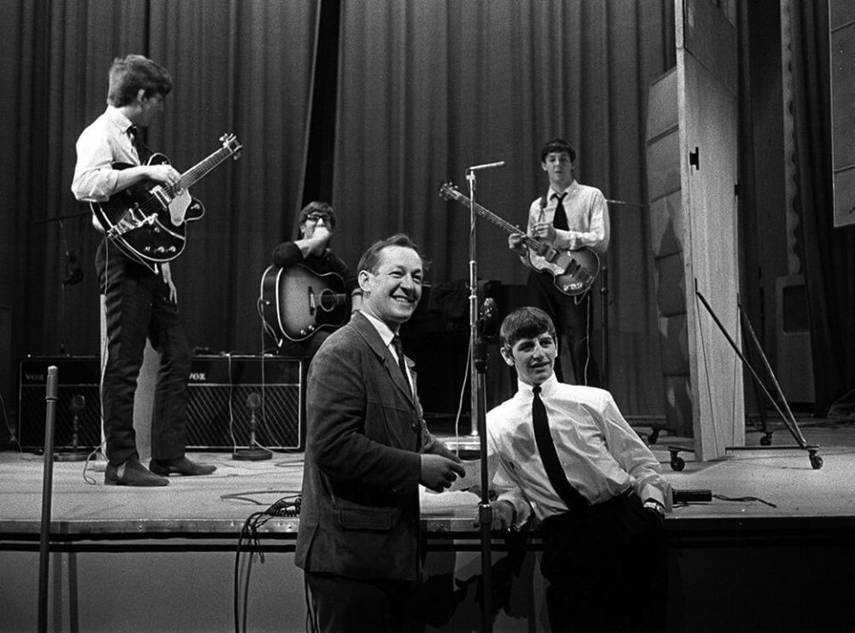 The Beatles with BBC presenter Brian Matthew, 21 May 1963