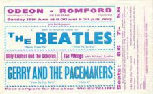 Poster for The Beatles at the Odeon, Romford, 16 June 1963