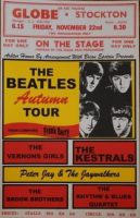 Poster for The Beatles at the Globe Cinema, Stockton-on-Tees, 22 November 1963