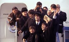 The Beatles arriving at JFK Airport, New York City, 7 February 1964