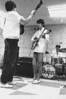 The Beatles rehearsing for their second Ed Sullivan Show, 15 February 1964