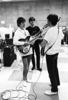 The Beatles rehearsing for their second Ed Sullivan Show, 15 February 1964