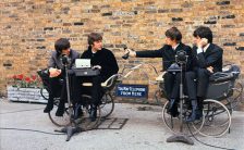 The Beatles filming the trailer for A Hard Day's Night, 3 April 1964