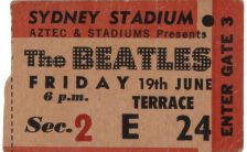 Ticket for The Beatles in Sydney, Australia, 19 June 1964