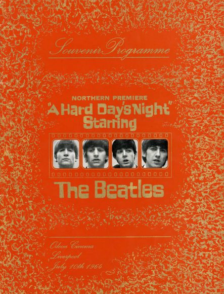 Souvenir programme from the northern (Liverpool) premiere of The Beatles' A Hard Day's Night, 10 July 1964