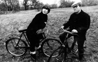 John Lennon and Norman Rossington filming Not Only... But Also, Wimbledon Common, London, 20 November 1964