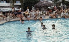 The Beatles filming Help! in the Bahamas, 23 February 1965