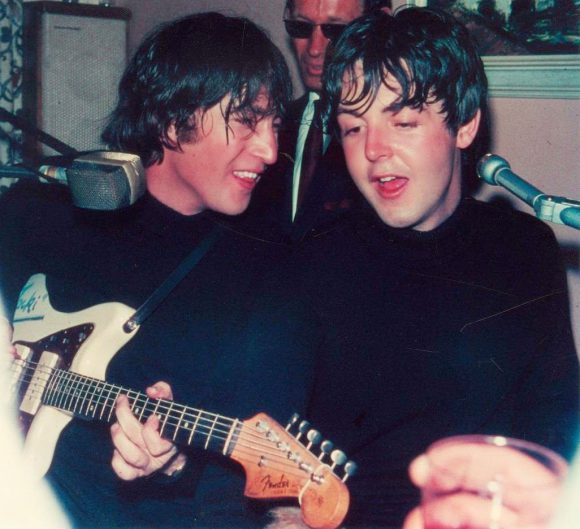 John Lennon and Paul McCartney, Marietta Hotel, Obertauern, Austria, 18 March 1965