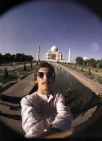 George Harrison at the Taj Mahal, India, September 1966