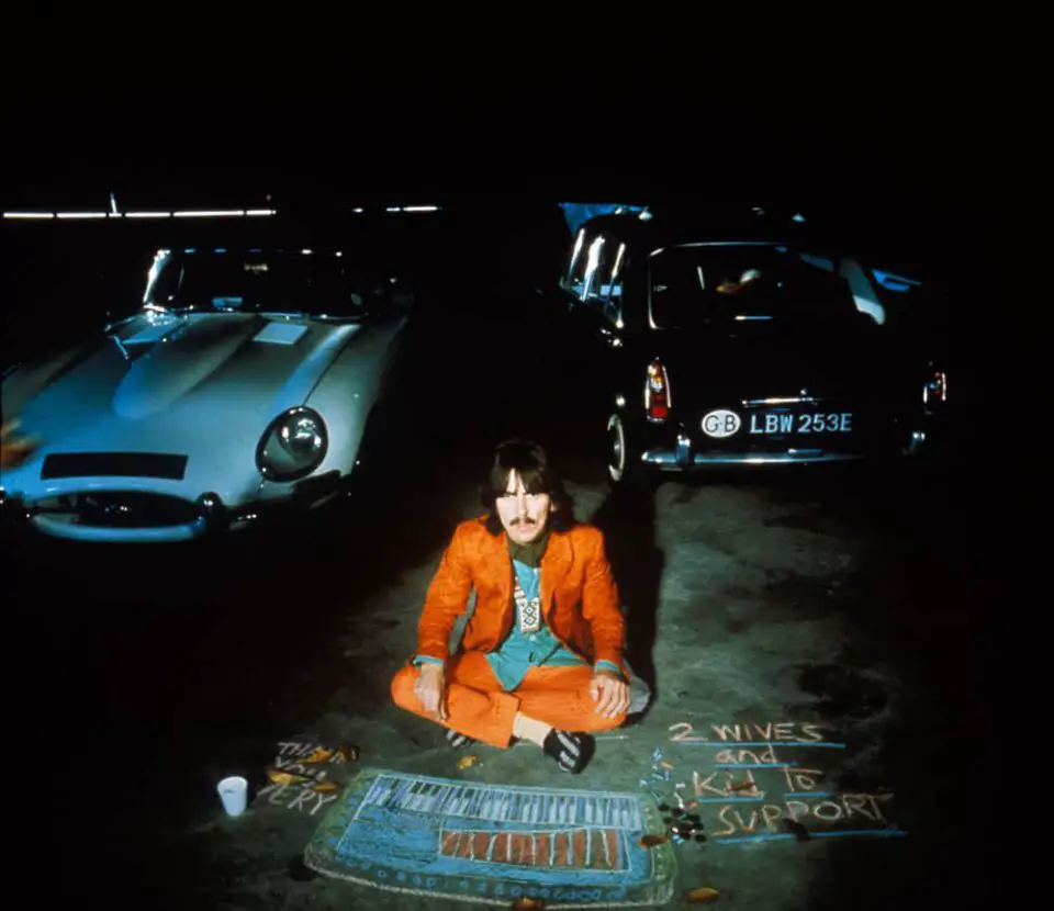 George Harrison filming Blue Jay Way for Magical Mystery Tour, September 1967