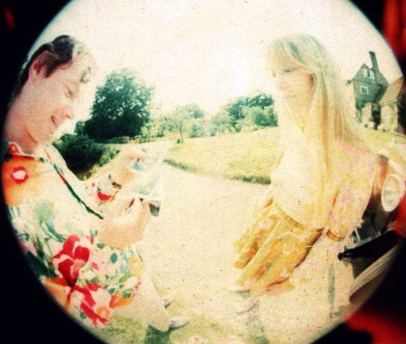 Brian Epstein and Pattie Harrison at Kingsley Hill, Sussex, 1967