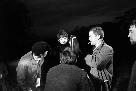 Paul McCartney filming the Strawberry Fields Forever promo film, January 1967