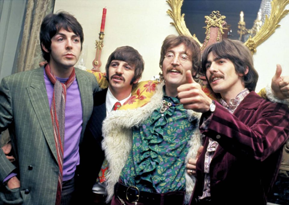 The Beatles at the Sgt Pepper launch party, 19 May 1967