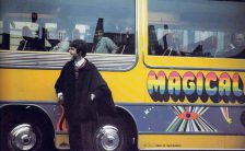 Paul McCartney with the Magical Mystery Tour coach, Teignmouth, 11 September 1967