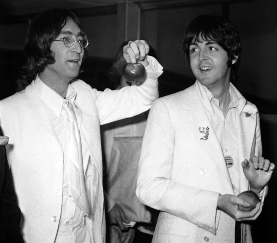 John Lennon and Paul McCartney return to England from New York, 16 May 1968