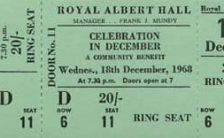 Ticket for John Lennon and Yoko Ono's Alchemical Wedding event, 18 December 1968