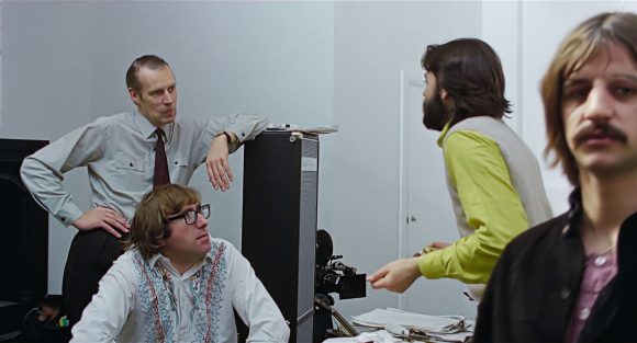 George Martin, Mal Evans, Paul McCartney, Ringo Starr – Apple Studios, 24 January 1969