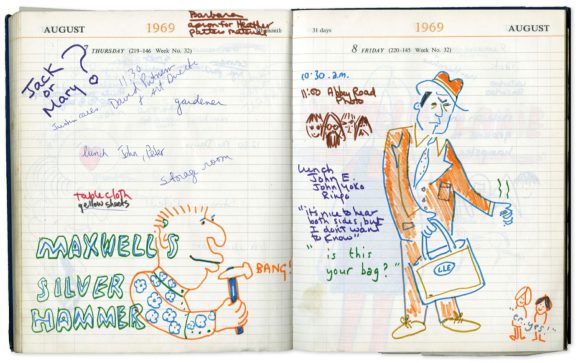 Paul McCartney's diary, 7-8 August 1969