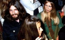 George and Pattie Harrison at the second Isle of Wight Festival, 31 August 1969